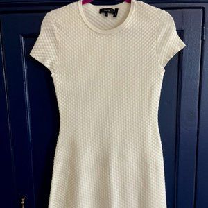 Theory white short sleeved dress